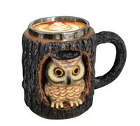 usefulbeauty Tazas 3D 330 ML,Taza de café Animales Originales Agujero del árbol | Taza Reutilizable para Rutina Mañana Colección Personal Hombres Mujeres Trabajo Momentos Relajación Week-End Ocio