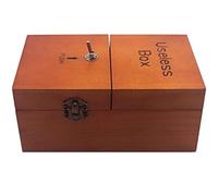 Useless Box, Caja Inútil Madera,Caja Máquina Déjame en Paz, se Prepara un Juguete Divertido Listo Montar para Cumpleaños y Fiesta Divertida Regalo,Juego Juguete,Regalo Divertido Creativo para Adultos