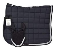 USG 1302 Baroness GP Saddlecloth Full, Algodón, Negro/Plata, Normal