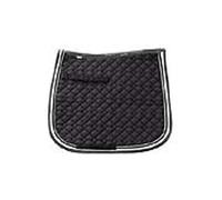 USG Dressage Quillted Gamuza de sillín con Cuerda Doble Piping