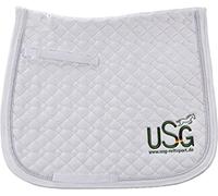 USG Dressage - Sudadero de hípica y Doma, tamaño M, Color Negro/Rojo