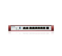 USG FLEX200 H Series, User-definable ports with 1*2.5G, 1*2.5G( PoE+) & 6*1G, 1*USB (device only)