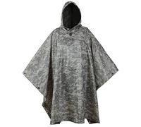 USGI Industries Poncho de estilo militar multiuso Rip Stop Camuflaje Poncho de lluvia, ACU, talla única