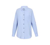 usha BLUE LABEL Blusa 'Classic Look' azul claro / blanco L azul claro / blanco