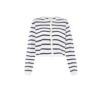 usha BLUE LABEL Cárdigan azul / blanco lana XS-S azul / blanco lana