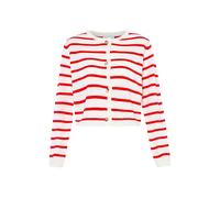 usha BLUE LABEL Cárdigan rojo sangre / blanco lana XS-S rojo sangre / blanco lana