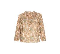 usha FESTIVAL Blusa 'Fashion Look' ecru / cognac / caña XXL ecru / cognac / caña