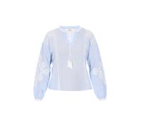 usha FESTIVAL Blusa 'Spring Summer' azul claro / blanco L azul claro / blanco