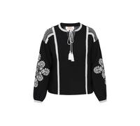 usha FESTIVAL Blusa 'Spring Summer' negro / blanco XL negro / blanco