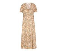 usha FESTIVAL Vestido camisero 'Spring Summer' crema / cognac / jade 44 crema / cognac / jade
