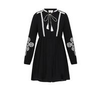 usha FESTIVAL Vestido camisero 'Spring Summer' negro / blanco 44 negro / blanco