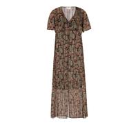 usha FESTIVAL Vestido camisero 'Spring Summer' turquesa / marrón rojizo / capuchino / negro 40 turquesa / marrón rojizo / capuchino / negro