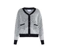 usha WHITE LABEL Cárdigan 'Pryam' negro / blanco M-L EUR