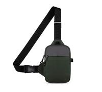USHAKE Mini bolso bandolera para hombres y mujeres, bolsa cruzada pequeña casual para teléfono, bolsa de pecho para senderismo, viajes, regalo, Gris Verde