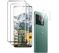 uShield Protector de Pantalla para OnePlus 10 Pro, Anti-rasguños Cristal Templado, Templado película Protectora, Sensible al Tacto, 2 Pack Vidrio Templado y 2 Pack Protector de Lente de Cámara