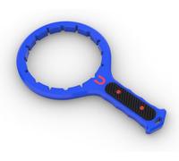 USHIGOO Llave giratoria para tapa de vaso Frankford Arsenal 7L y Lite, herramienta de apertura ergonómica antideslizante resistente (azul)