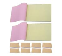 USHOBE 10 Cuadernos A5 de Papel Kraft sin Forro, Libreta de Notas Portátil Papel Autocopiativo en Blanco para Contextos Profesionales y Procesamiento de Pedidos