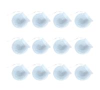 USHOBE 100 Bolsas de Filtro Redondas para Especias y Té Suelto, de Papel Blanco Cordón, Adecuadas para Infusiones y Elaboración de Sacos Aromáticos