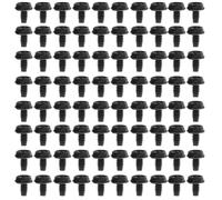 USHOBE 100 Tornillos Negros para Ranura Pci de Metal Cabeza Hexagonal y Redonda, Ideales para Fijación y Reemplazo en Montaje de Fuentes de Alimentación y Cajas de PC