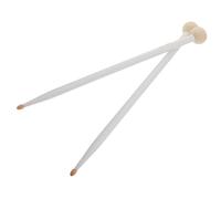 USHOBE 2 Baquetas de Timbales de Arce Duro con Cabeza de Fieltro Suave y Agarre Antideslizante para Percusión, Mazos de Madera Blanco para Bombo y Timbal