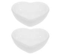 USHOBE 2 Moldes de Silicona Forma de Corazón para Resina Epoxi, Reutilizables y Versátiles, Ideales para Manualidades DIY y Plato de Joyería Artesanal en Casa