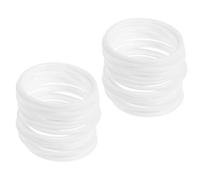 USHOBE 30 Piezas Anillos para Atrapasueños y Manualidades Aros Plásticos Blancos Resistentes para Colgantes de Plantas y Decoración Mural
