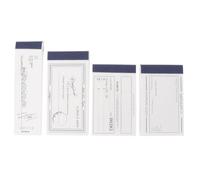 USHOBE 4 Blocs de Notas de Papel Negro, Prácticos y Portátiles, Diseño Sencillo y Elegante, Ideales para Planificación Diaria y Mensajes Rápidos