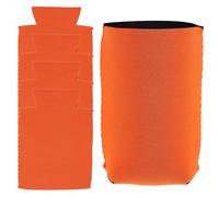 USHOBE 5 Fundas Aislantes de Neopreno Pack de 5 Unidades Color Naranja, Aislamiento Térmico y Frío, Diseño Práctico y Sencillo para Latas de Cerveza y Vasos de Agua
