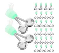 USHOBE Alarma Fuerte Espiral Campana de Doble Pesca y Diseño Clip Alta Sensibilidad y Sonido Extra Pack de 36 Piezas en Agua Dulce y Nocturna