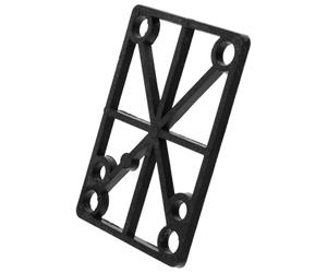 USHOBE Almohadillas Amortiguadoras para Patineta de Plástico Negro, Resistentes al Desgaste y Reducción de Vibraciones, Accesorio Adecuado para Skateboard y Land Surfing Board