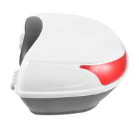 USHOBE Baúl Moto Blanco de Plástico para Motocicleta, Práctico | Caja Trasera de Moto, Fácil de Instalar y Transportar, Diseño Pequeño para Guardar Objetos