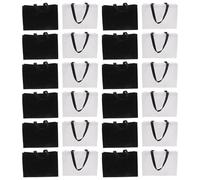 USHOBE Bolsas Plegables con Asas Reutilizables No Tejidas de Compras 24 y Portátiles Hechas de Tela No Tejida Resistente para Supermercados y Viajes