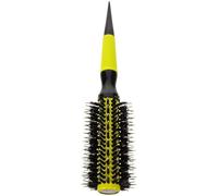 USHOBE Cepillo para Cabello Rizado con Tubo de Aluminio Resistente y Mango de Madera, Portátil y Redondo para Peinados en Casa