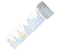 USHOBE Cinta Adhesiva para Scrapbooking Diseño Holográfico de Cuento de Hadas, Material Pet, Adhesión Firme para Proyectos de Manualidades y Diarios