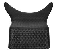 USHOBE Cojín Cervical Ergonómico para Lavacabezas en Bañeras, Almohada de Pvc Negra Diseño Texturizado, Cómoda Previene Filtraciones de Agua para Uso en Casa