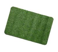 USHOBE Felpudo de césped Artificial para Puerta de Entrada, Alfombra Impermeable con Base Negra Antideslizante, diseño Realista para terraza y Decor, 60x40 cm, plástico