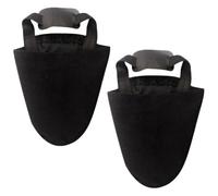 USHOBE Fundas para Zapatos de Bolos Antideslizantes de Tejido Negro, Protección contra Humedad y Desgaste, Cubiertas Ajustables para Juego Seguro