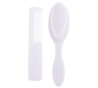 USHOBE Juego de Cepillo y Peine para Ñiño Recién Nacido, Cepillo de Masaje de Cabeza Ligero de Abs, Kit de Higiene Cuidado del Cabello