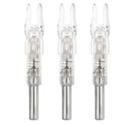 USHOBE Kit de 3 de Flecha Iluminados Luz LED White, Material Pc, Pequeños para Tiro Preciso y Cómodo