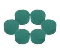 USHOBE Kit de 6 Piezas de Espuma Floral Verde Absorción Fuerte de Agua y Forma de Columna Redonda para Centro de Mesa y Decoración de Bodas