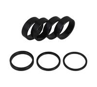 USHOBE Kit de 7 Espaciadores de Dirección Arandelas para Horquilla de 28,6mm de Aleación de Aluminio, Diseño Apilable para Bicicleta de Montaña para Ciclismo al Aire Libre