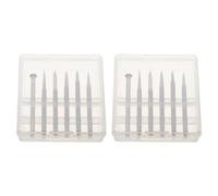 USHOBE Kit de Brocas para Tallar Madera con 12 Piezas de Metal Plata, Vástago de 1/8 para Escultura en Madera Dura y Mantenimiento Fácil en Talleres Profesionales