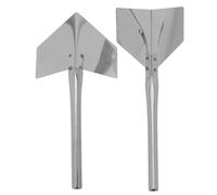 USHOBE Llanas Juego de 2 de Acero Inoxidable Acabado y Fácil de Usar para Esquinas Interiores y Exteriores para Construcción y Paneles de Yeso