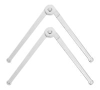 USHOBE Llave Inglesa Ajustable para Amoladora Angular de Acero Plata Mandíbula Regulable y Desmontaje Seguro 2 Piezas para Profesionales