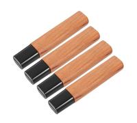 USHOBE Mango Piezas de Madera y Cuchillo de Japonés Chef Sushi Diseño Ergonómico, 4 de Repuesto Agujero Plano Moderna para Cocina Uso Profesional
