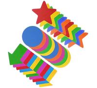 USHOBE Marcador de Alfombra Interesante, Marcador de Suelo, 30 Piezas, Nylon, Forma Creativa, para Aula y Educación en Casa, Color Aleatorio