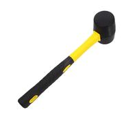 USHOBE Martillo de Goma de Doble Cabeza Portátil para Suelos Laminados y Trabajos al Aire Libre, Impacto sin Dañar Superficies, Mini Mazo para Bricolaje