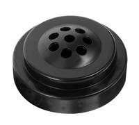 USHOBE Mini Soporte para Banderas de Plástico Negro Base Redonda | Base Estable de 8 Orificios, Superficie Lisa Pulida, para Mini Mástiles de Mesa y Pequeños Estandartes