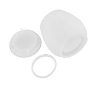 USHOBE Molde de Silicona para Tarro de Resina Epoxi con Tapa, Fácil Desmoldeo y Diseño Blanco para Organizar Tu Cocina y Necesidades del Hogar