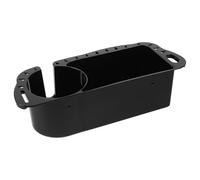 USHOBE Organizador de Almacenamiento Diseño Plano Material Abs Negro Soporte para Vasos y Resistente al Agua Salada para Barco para Espacios Pequeños